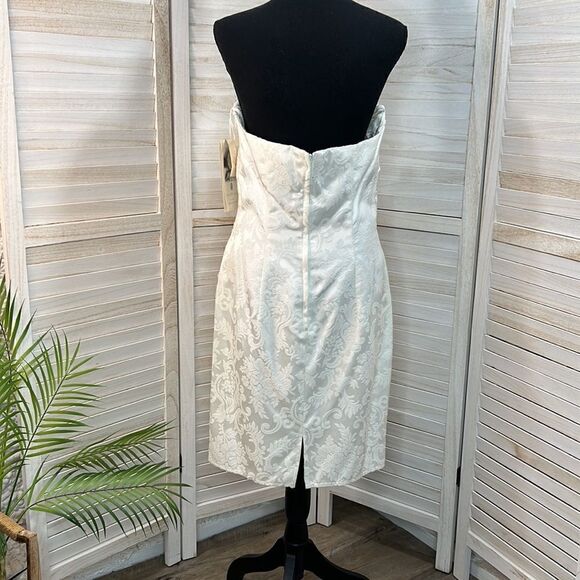 Jessica McClintock Gunne Sax Vintage 80s Strapless Prom Dress 13/14 - Picture 6 of 12